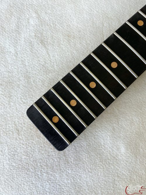 T-Style Replacement Neck / 2 pc. Maple & Ebony / Chunky C / V.T. Satin / Med Relic (#GIN-3250) - Image 5