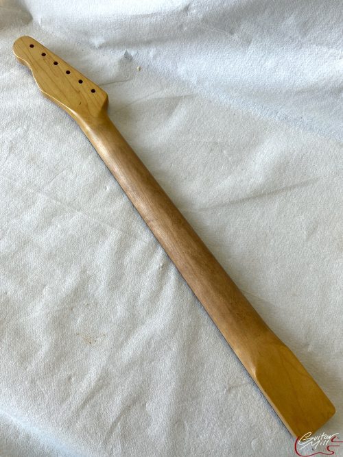T-Style Replacement Neck / 2 pc. Maple & Ebony / Chunky C / V.T. Satin / Med Relic (#GIN-3250) - Image 6