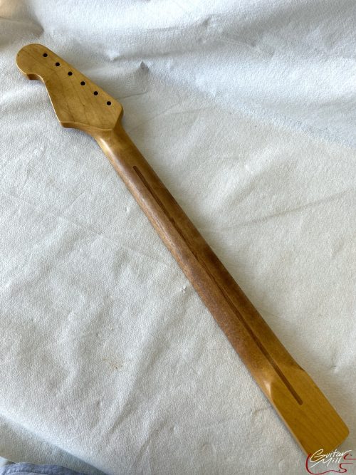 S-Style Replacement Neck / 1 pc. Maple / Classic C / V.T. Satin / Med Relic (#GIN-3251) - Image 6