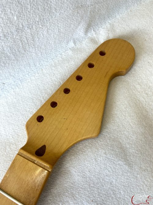 S-Style Replacement Neck / 1 pc. Maple / Chunky C / Compound Radius / V.T. Satin / Med Relic (#GIN-3253) - Image 3