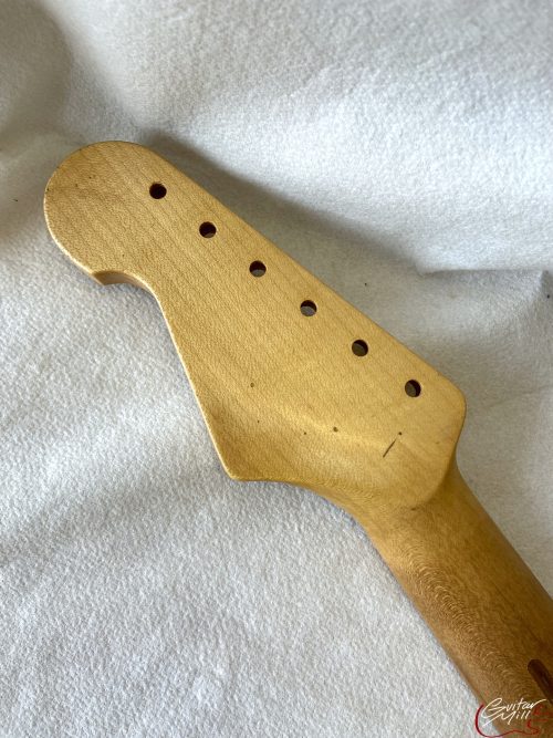 S-Style Replacement Neck / 1 pc. Maple / Chunky C / Compound Radius / V.T. Satin / Med Relic (#GIN-3253) - Image 7