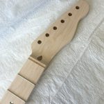 T-Style Replacement Neck / 1 pc. Maple / Soft Chunky V / Abalone Dots (#GIN-3260)