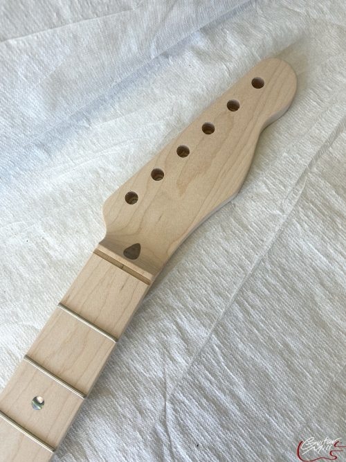 T-Style Replacement Neck / 1 pc. Maple / Soft Chunky V / Abalone Dots (#GIN-3260)