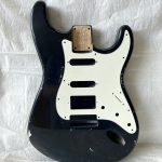 S-Style Body / Swamp Ash / 4 lbs. 5 oz. / Nitrocellulose 'Black' / HSS / Med-Heavy Relic (#GIN-3265)