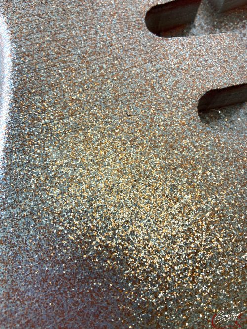 S-Style Body / Alder / 4 lbs. 2 oz. / Nitrocellulose 'Champagne Flake' / Light Relic (#GIN-3267) - Image 4