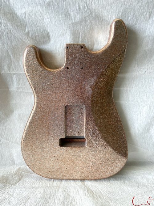 S-Style Body / Alder / 4 lbs. 2 oz. / Nitrocellulose 'Champagne Flake' / Light Relic (#GIN-3267) - Image 5