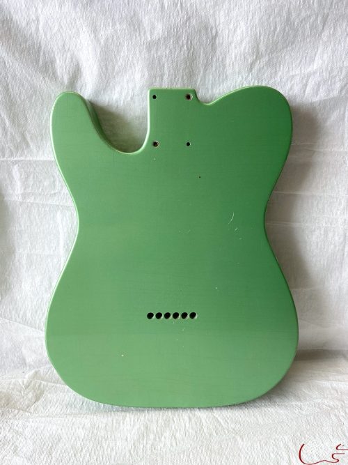 T-Style Body / Swamp Ash / 4 lbs. 11 oz. / Nitrocellulose 'Avocado Mist' / Light Relic (#GIN-3268) - Image 5