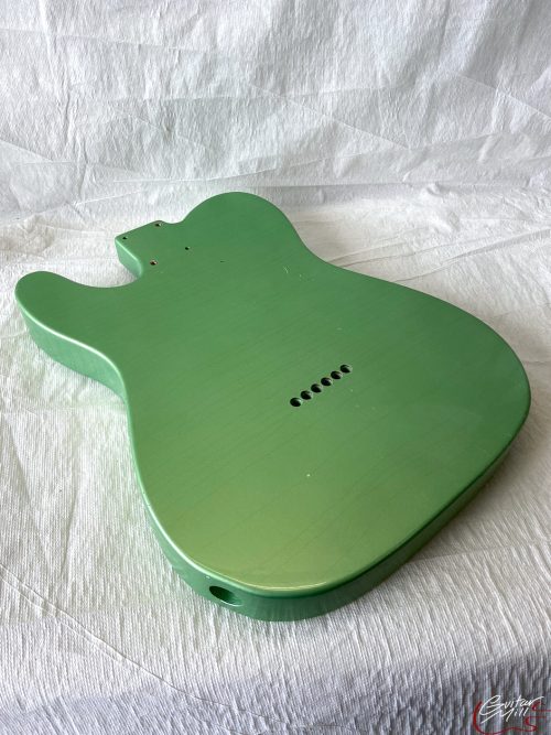 T-Style Body / Swamp Ash / 4 lbs. 11 oz. / Nitrocellulose 'Avocado Mist' / Light Relic (#GIN-3268) - Image 6