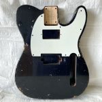 T-Style Body / Swamp Ash / 4 lbs. 14 oz. / Nitrocellulose 'Black over Gold' / x2 PAF / Med-Heavy Relic (#GIN-3270)