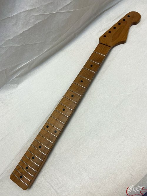 T-Style Replacement Neck / S-Style Head / 1 pc. Roasted Maple / Chunky C / Satin / Closet Clean (#GIN-3274) - Image 2
