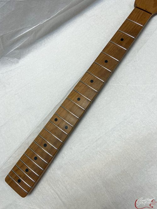 T-Style Replacement Neck / S-Style Head / 1 pc. Roasted Maple / Chunky C / Satin / Closet Clean (#GIN-3274) - Image 4