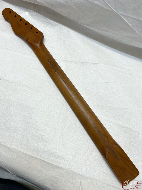T-Style Replacement Neck / 1 pc. Roasted Maple / Soft Chunky V / Satin / Light Relic (#GIN-3286) - Image 5