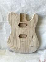 T-Style Body / 2 pc. Swamp Ash / x2 PAF / Forearm & Tummy Cut / Rear Route (#GIN-3308)