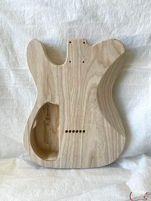 T-Style Body / 2 pc. Swamp Ash / x2 PAF / Forearm & Tummy Cut / Rear Route (#GIN-3308) - Image 2
