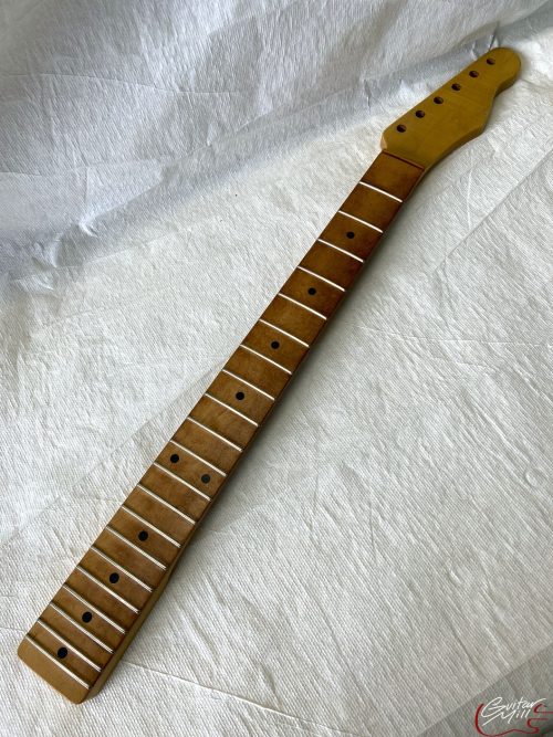 T-Style Replacement Neck / 2 pc. Maple (No Skunk Stripe) / Classic C / V.T. Satin / Med Relic (#GIN-3310) - Image 2