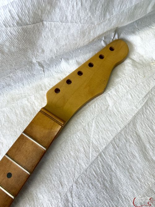 T-Style Replacement Neck / 2 pc. Maple (No Skunk Stripe) / Classic C / V.T. Satin / Med Relic (#GIN-3310)