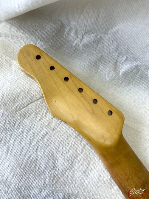 T-Style Replacement Neck / 2 pc. Maple (No Skunk Stripe) / Classic C / V.T. Satin / Med Relic (#GIN-3310) - Image 7