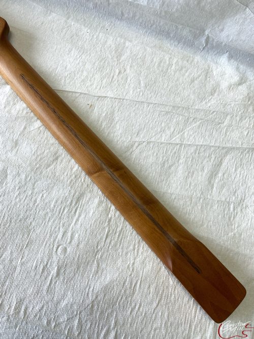 S-Style Replacement Neck / 1 pc. Roasted Maple / Classic C / Satin (#GIN-3311) - Image 8