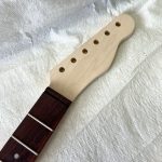 T-Style Replacement Neck / 2 pc. Maple & Indian Rosewood / Pearloid Dots / Chunky C (#GIN-3313)