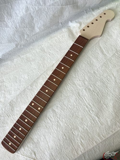 S-Style Replacement Neck / 2 pc. 1/4 Sawn Maple & Madagascar Rosewood / Classic C (#GIN-3314) - Image 2