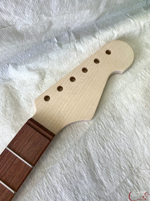 S-Style Replacement Neck / 2 pc. 1/4 Sawn Maple & Madagascar Rosewood / Classic C (#GIN-3314)
