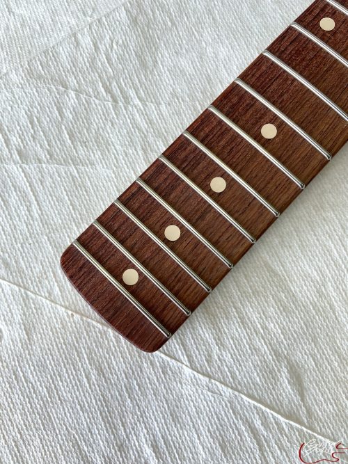 S-Style Replacement Neck / 2 pc. 1/4 Sawn Maple & Madagascar Rosewood / Classic C (#GIN-3314) - Image 5