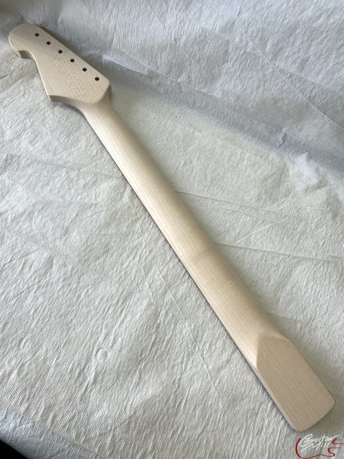 S-Style Replacement Neck / 2 pc. 1/4 Sawn Maple & Madagascar Rosewood / Classic C (#GIN-3314) - Image 6