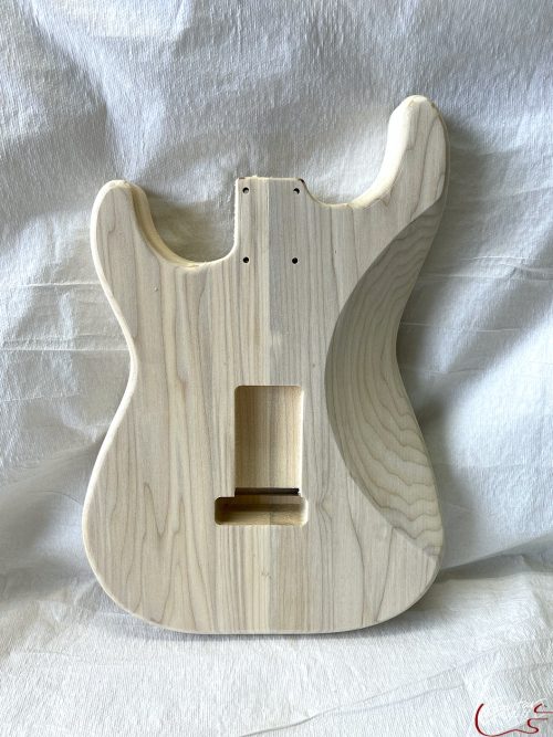 S-Style Body / 2 pc. Poplar / 2 Point Tremolo / Uni-Rout (#GIN-3327) - Image 2