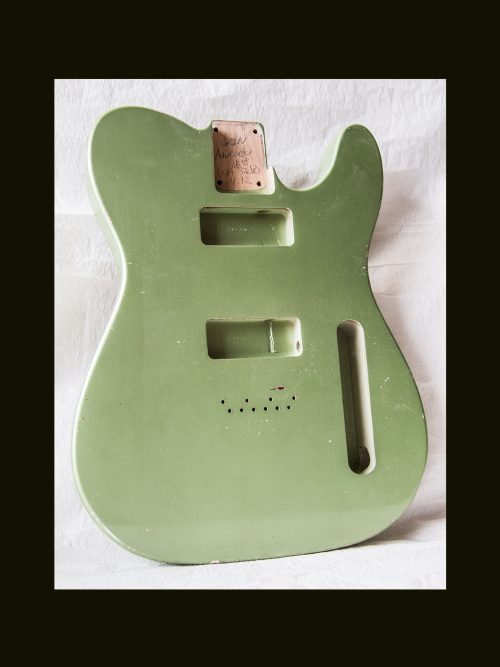 T-Style Body / Alder / 4 lbs. 12 oz. / Nitrocellulose 'Avocado Mist' / Light Relic (#GIN-3329) - Image 3