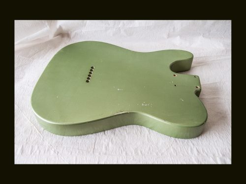 T-Style Body / Alder / 4 lbs. 12 oz. / Nitrocellulose 'Avocado Mist' / Light Relic (#GIN-3329) - Image 5
