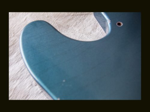 T-Style Body / Swamp Ash / 4 lbs. 5 oz. / Nitrocellulose 'Deep Lake Placid Blue' / Light Relic (#GIN-3328) - Image 4