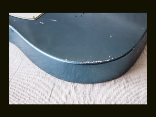 T-Style Body / Swamp Ash / 4 lbs. 5 oz. / Nitrocellulose 'Deep Lake Placid Blue' / Light Relic (#GIN-3328) - Image 7