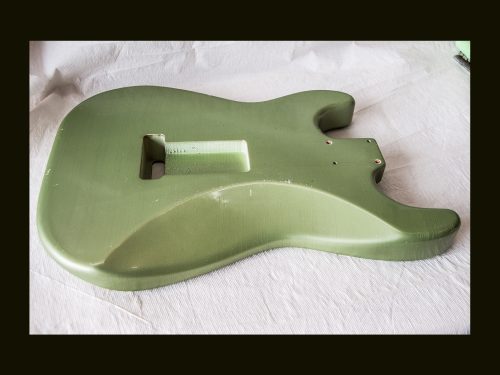 S-Style Body / Alder / 4 lbs. 0 oz. / Nitrocellulose 'Avocado Mist' / Light Relic (#GIN-3330) - Image 6