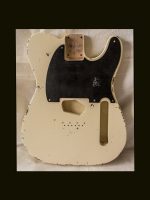 T-Style - Esquire Body / Alder  / 4 lbs. 0 oz. / Nitrocellulose 'Vintage White' / Hvy. Relic (#GIN-3345)