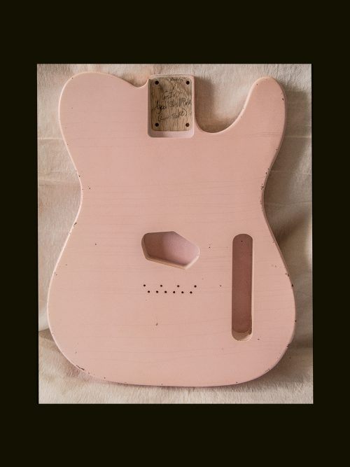 T-Style - Esquire Body / Swamp Ash  / 3 lbs. 15 oz. / Nitrocellulose 'Shell Pink' / Light Relic (#GIN-3346) - Image 3