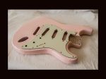 S-Style Body / Ultra Light Alder / 3 lbs. 12 oz. / Nitrocellulose 'Shell Pink' / Light Relic (#GIN-3354)