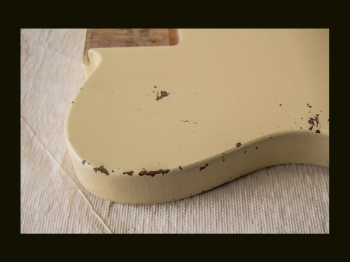 T-Style - Esquire Body / Alder  / 4 lbs. 0 oz. / Nitrocellulose 'Vintage White' / Hvy. Relic (#GIN-3345) - Image 4