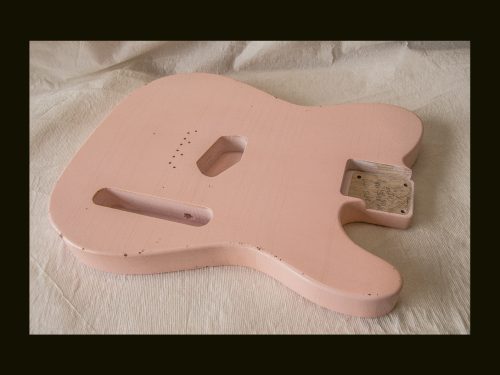 T-Style - Esquire Body / Swamp Ash  / 3 lbs. 15 oz. / Nitrocellulose 'Shell Pink' / Light Relic (#GIN-3346) - Image 4