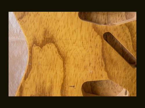 T-Style Body / 1 PC Swamp Ash / 4 lbs. 2 oz. / Nitrocellulose 'Vintage Amber' / Light Relic (#GIN-3351) - Image 4