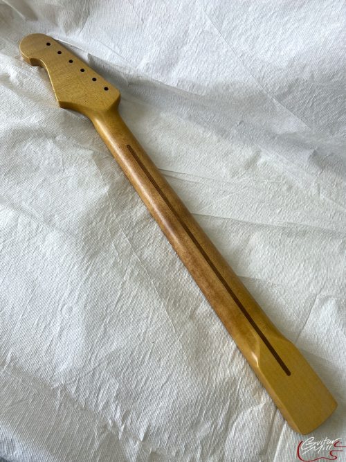S-Style Replacement Neck / 1 pc. 1/4 Sawn Maple / Chunky C / V.T. Satin / Med Relic (#GIN-3332) - Image 6