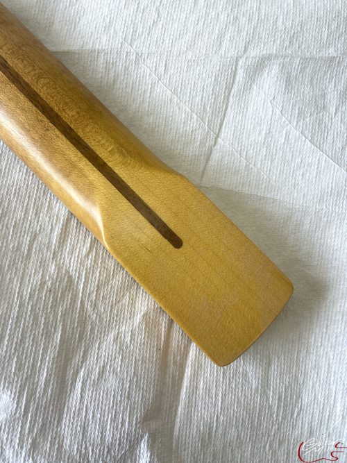 S-Style Replacement Neck / 1 pc. 1/4 Sawn Maple / Chunky C / V.T. Satin / Med Relic (#GIN-3332) - Image 9