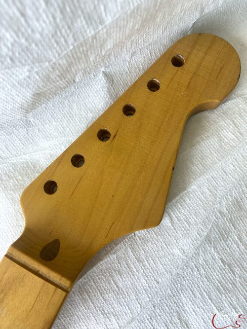 S-Style Replacement Neck / 1 pc. Maple / Classic C / V.T. Satin / Med Relic (#GIN-3333) - Image 3