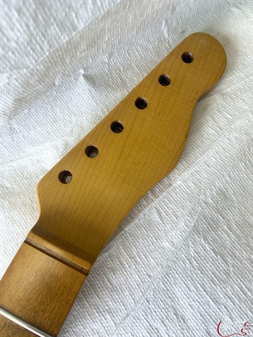 T-Style Replacement Neck / 2 pc. Maple (No Skunk Stripe) / Chunky C+ / V.T. Satin / Med Relic (#GIN-3334) - Image 3