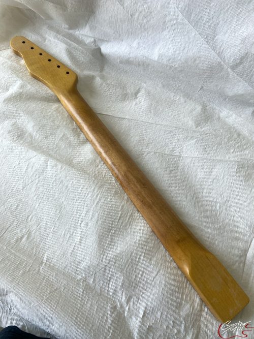 T-Style Replacement Neck / 2 pc. Maple (No Skunk Stripe) / Chunky C+ / V.T. Satin / Med Relic (#GIN-3334) - Image 6
