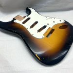 S-Style Body / Ultra Light Pine / 2 lbs. 13 oz. / Nitrocellulose 'Chocolate Burst' / Med. Relic (#GIN-3339)