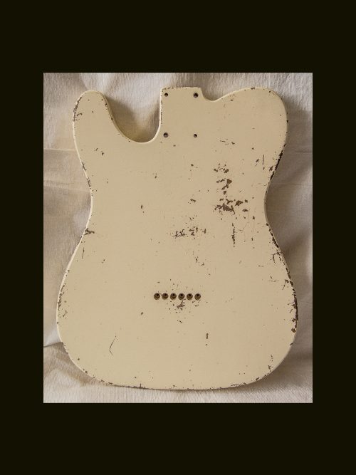 T-Style - Esquire Body / Alder  / 4 lbs. 0 oz. / Nitrocellulose 'Vintage White' / Hvy. Relic (#GIN-3345) - Image 5