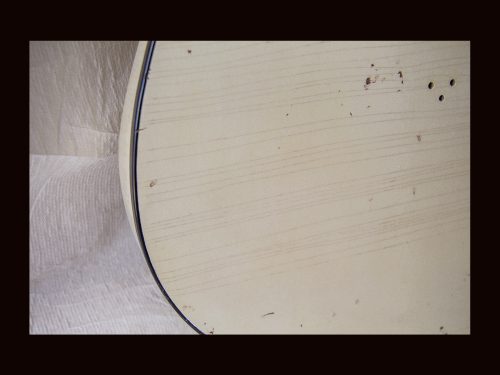 T-Style Deluxe Body / Swamp Ash / 5 lbs. 1 oz. / Nitrocellulose "Aged Olympic White" / Light Relic (#GIN-3356) - Image 5