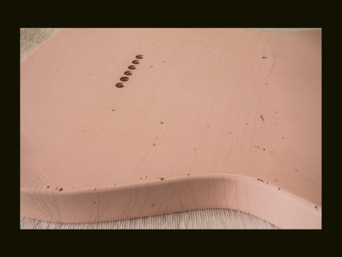 T-Style - Esquire Body / Swamp Ash  / 3 lbs. 15 oz. / Nitrocellulose 'Shell Pink' / Light Relic (#GIN-3346) - Image 5