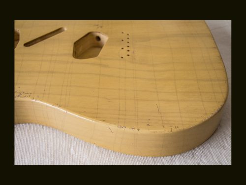 T-Style Body / 1 Piece Light Swamp Ash / 4 lbs. 9 oz. / Nitrocellulose 'Nocaster Blonde' / Light-Med. Relic (#GIN-3350) - Image 5