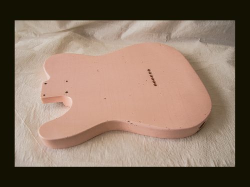T-Style - Esquire Body / Swamp Ash  / 3 lbs. 15 oz. / Nitrocellulose 'Shell Pink' / Light Relic (#GIN-3346) - Image 6
